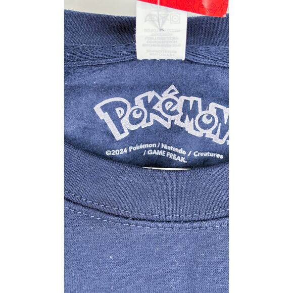 Pokemon Gyarados Christmas Sweatshirt Pullover Mens Size XL Navy Blue New - Picture 5 of 7